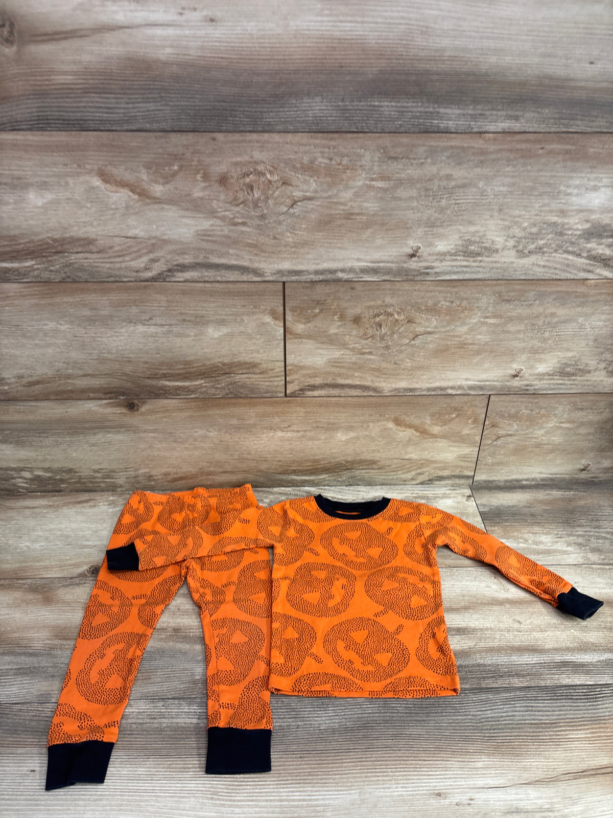 Carter's 2pc Pumpkin Pajama Set Orange sz 2T