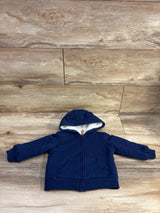 Simple Joys Quilted Sherpa Lined Jacket Blue sz 6-9m