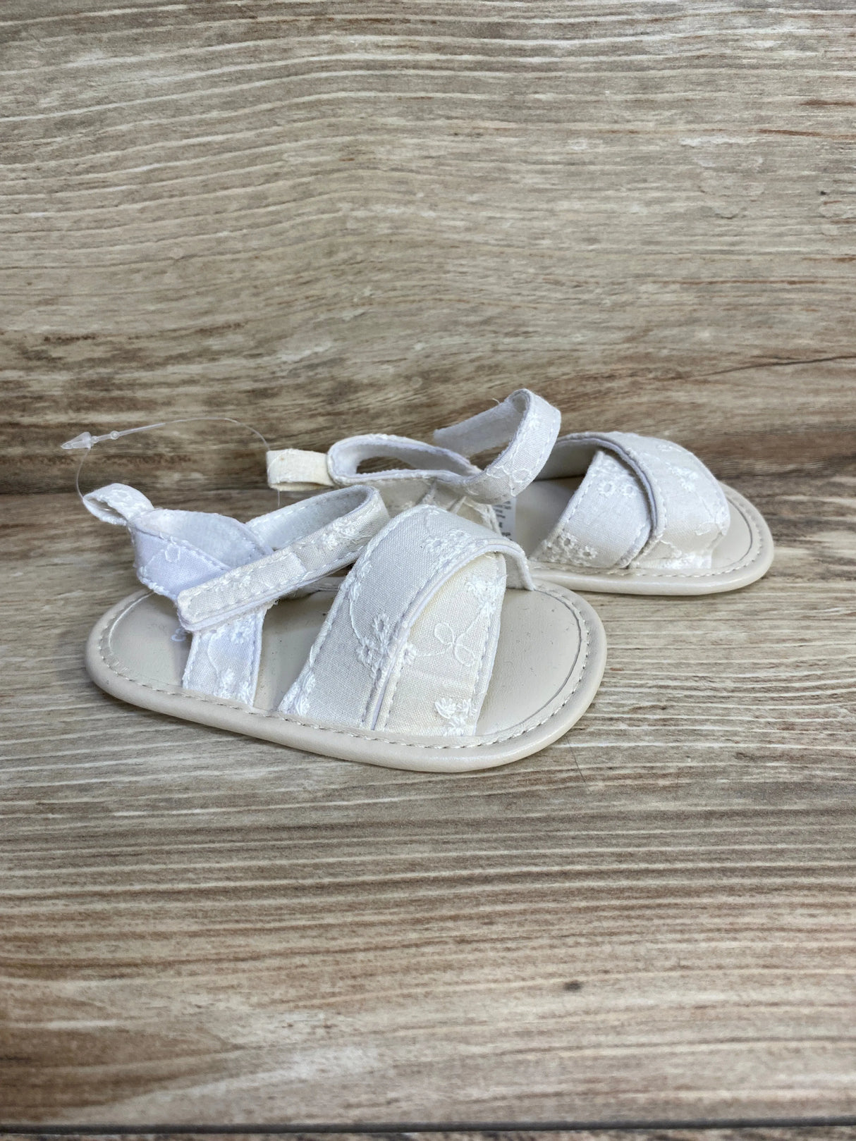 NEW Child of Mine Off White Sandals sz 3-6m