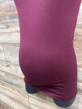 Feathers Maternity Nursing Cami Burgundy One Size - Me n Mommy To Be