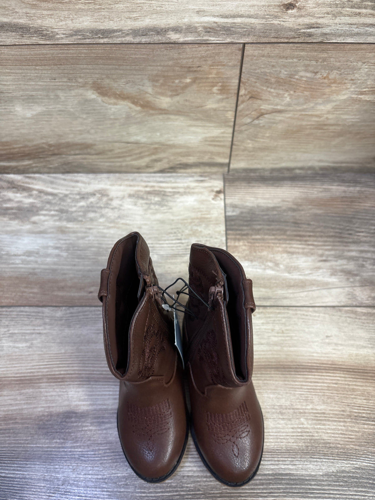 NEW Cat & Jack Memphis Western Boots Brown sz 7c