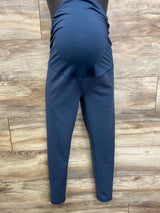 Isabel Maternity Cross Over Panel Leggings Blue sz Medium