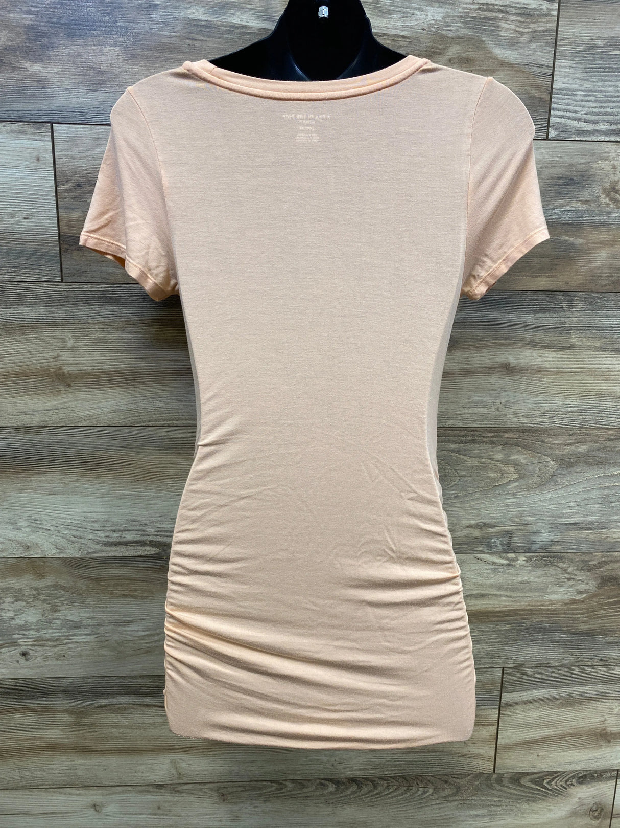 A Pea in the Pod Ruched Shirt Peach sz Medium