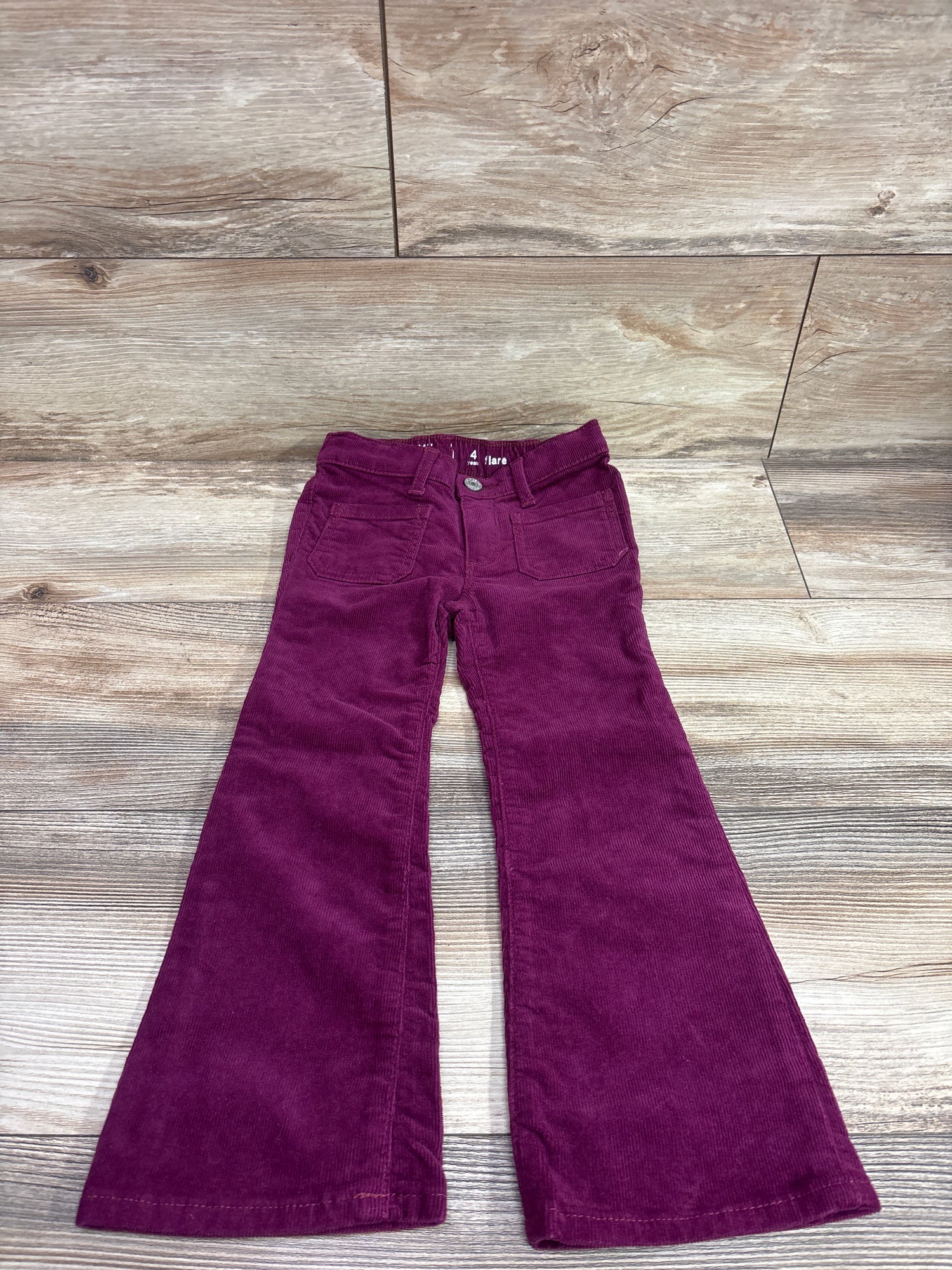 Baby Gap Corduroy Flare Pants Maroon sz 4T