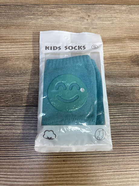 NEW Kids Socks 1pk Crawling Knee Pads/Sock Blue - Me n Mommy To Be