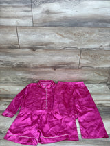Juicy Couture 3pc Satin Coat Style Pajama Set Pink sz 4/5T
