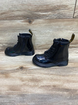 Dr. Martens 1460  Lace Up Boots Patent In Black  sz 8c