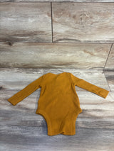 Old Navy Ribbed Henley Bodysuit Orange sz 3-6m