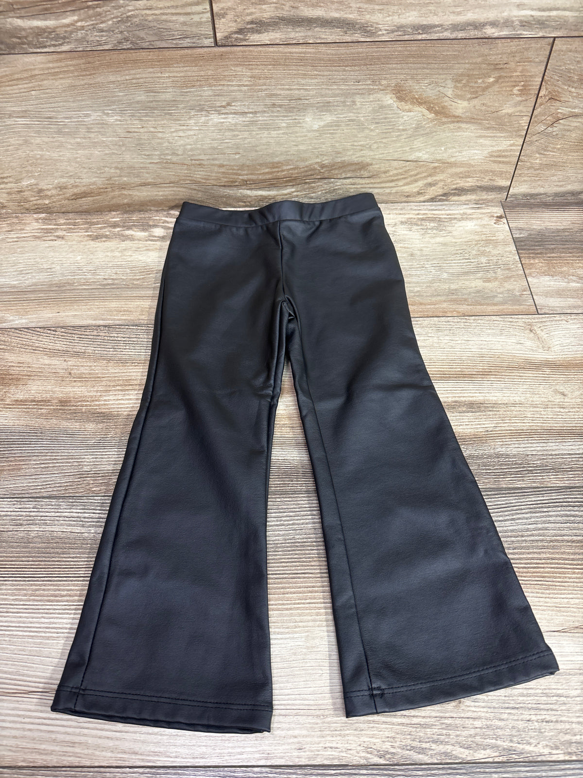 H&M Faux Leather Bootcut Pants Black sz 2T