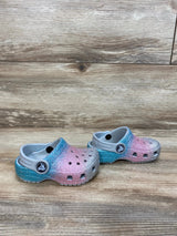 Crocs Classic Gliter Clogs Silver sz 5c