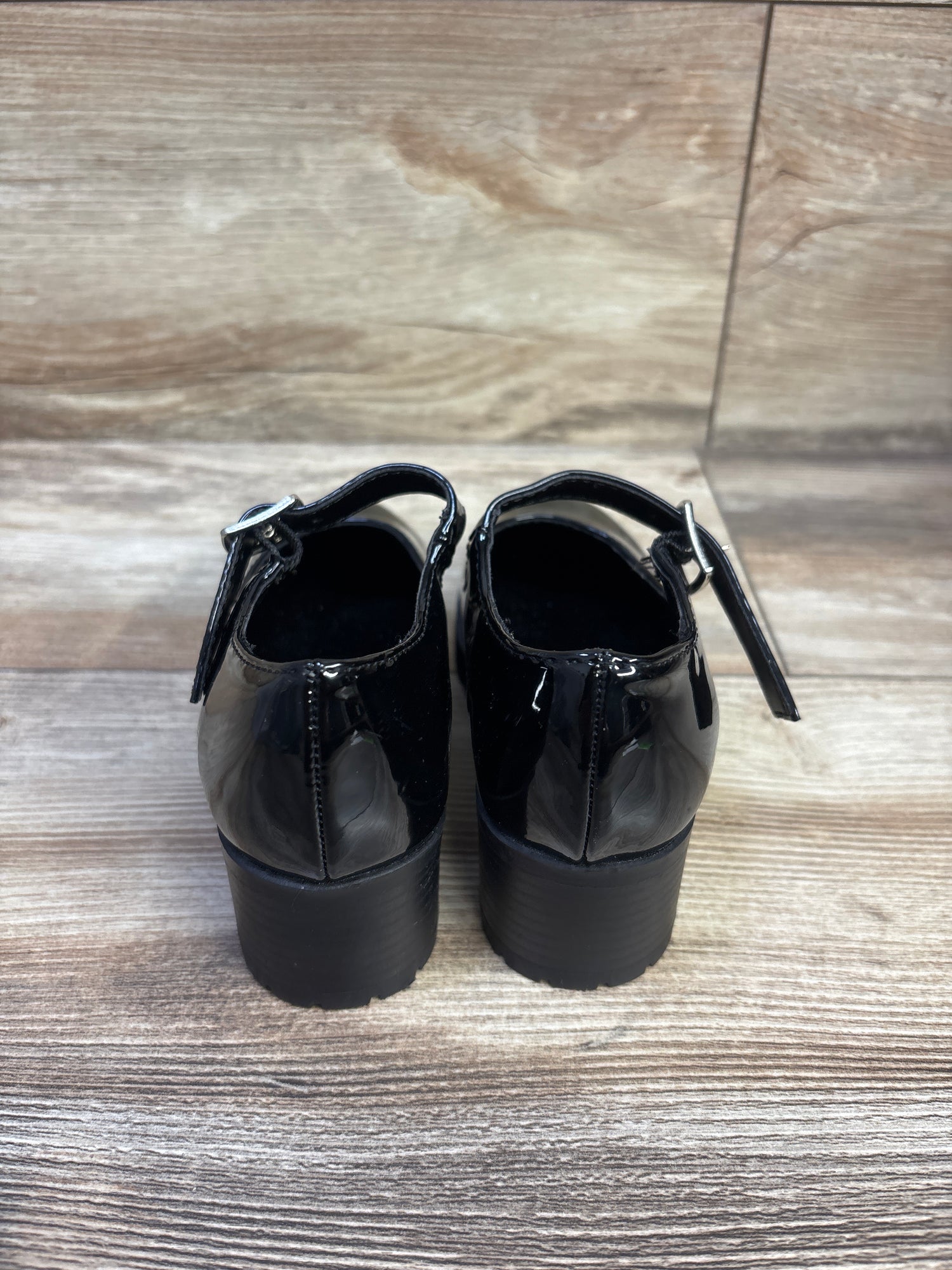 Soda Boxer Mary Jane Chunky Block Heel Black sz 11c
