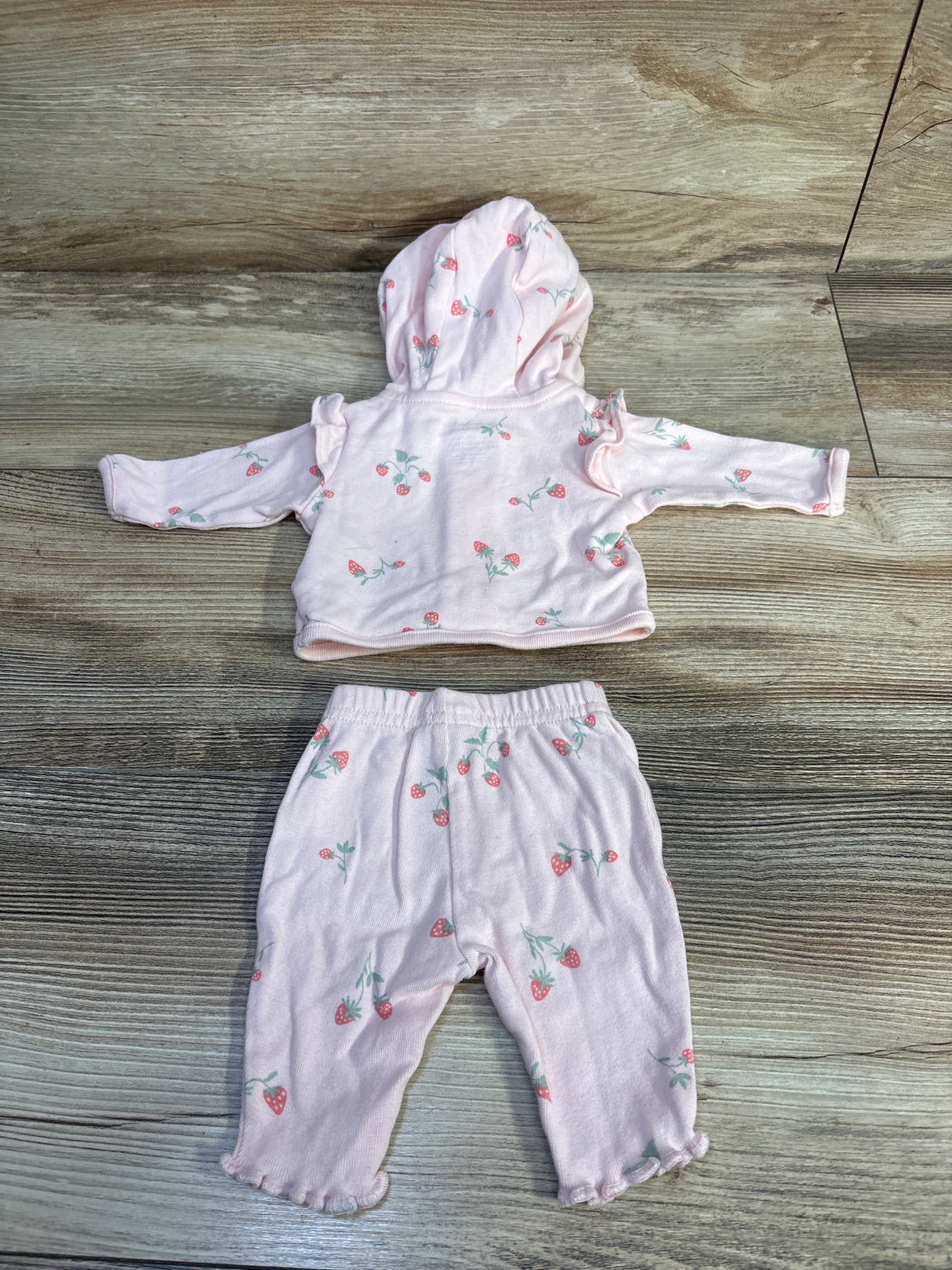 Child of Mine 2pc Strawberry Jacket & Pants Set Pink sz Preemie