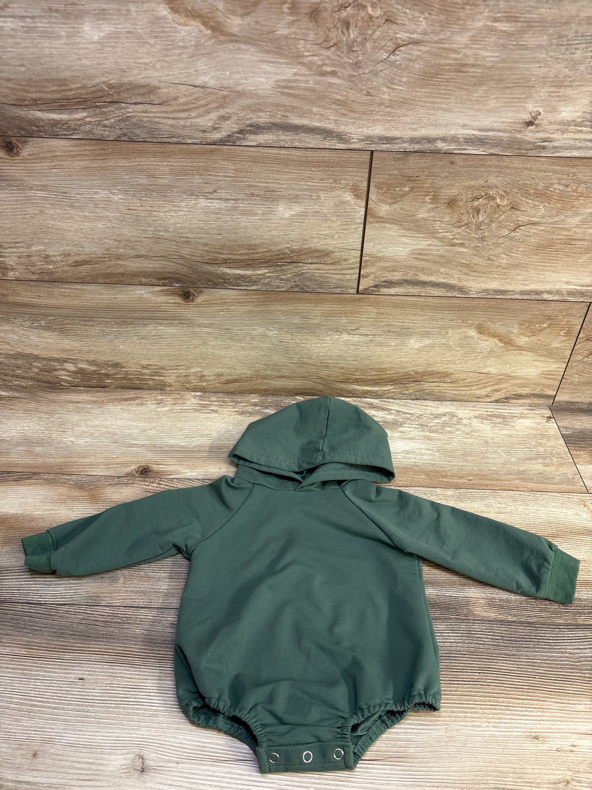 Hooded Long Sleeve Bubble Romper Green sz 3-6m