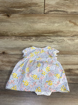 NWOT Just One You 2pc Floral Dress & Bloomers Set White sz 3m