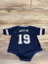 NFL Dallas Cowboys Retired Miles Austen Jersey Bodysuit Blue sz 18m