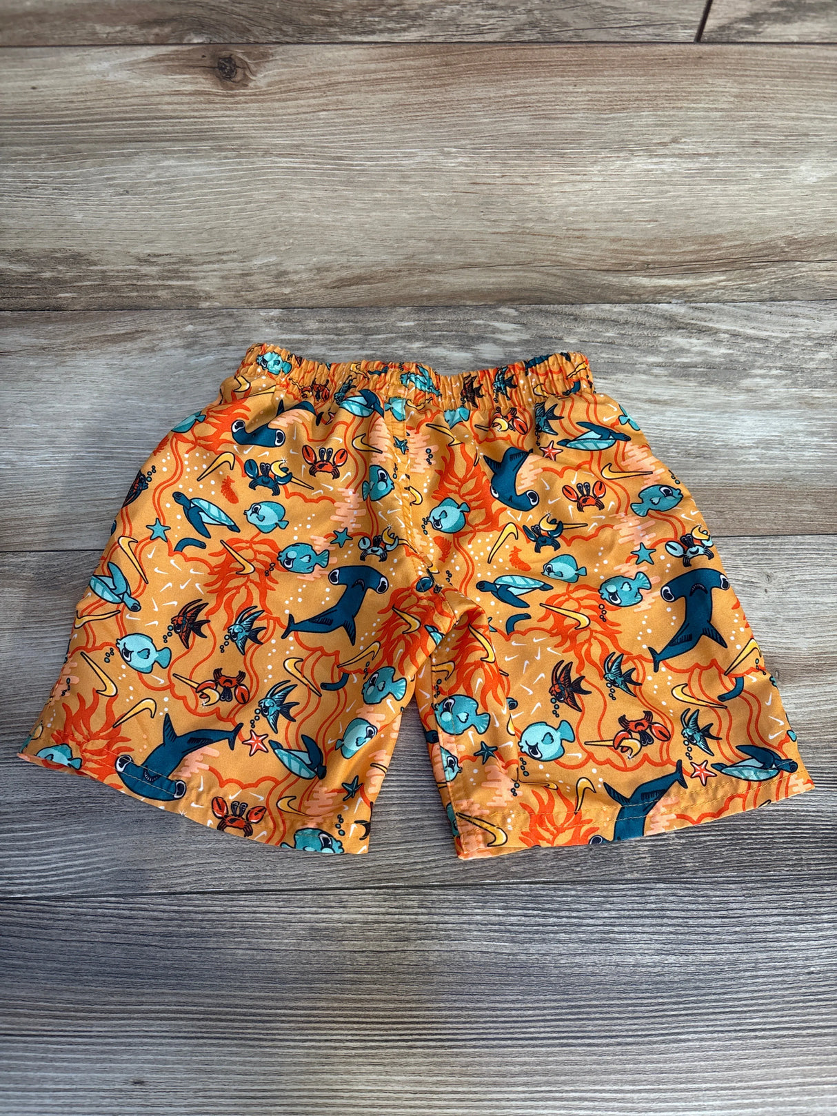 Nike Boy's Sea Friends Lap Swim Trunks in Kumquat sz 4T