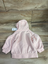 NEW George. Ruffle Sleeve Zip-Up Sweatshirt Pink sz 6-9m