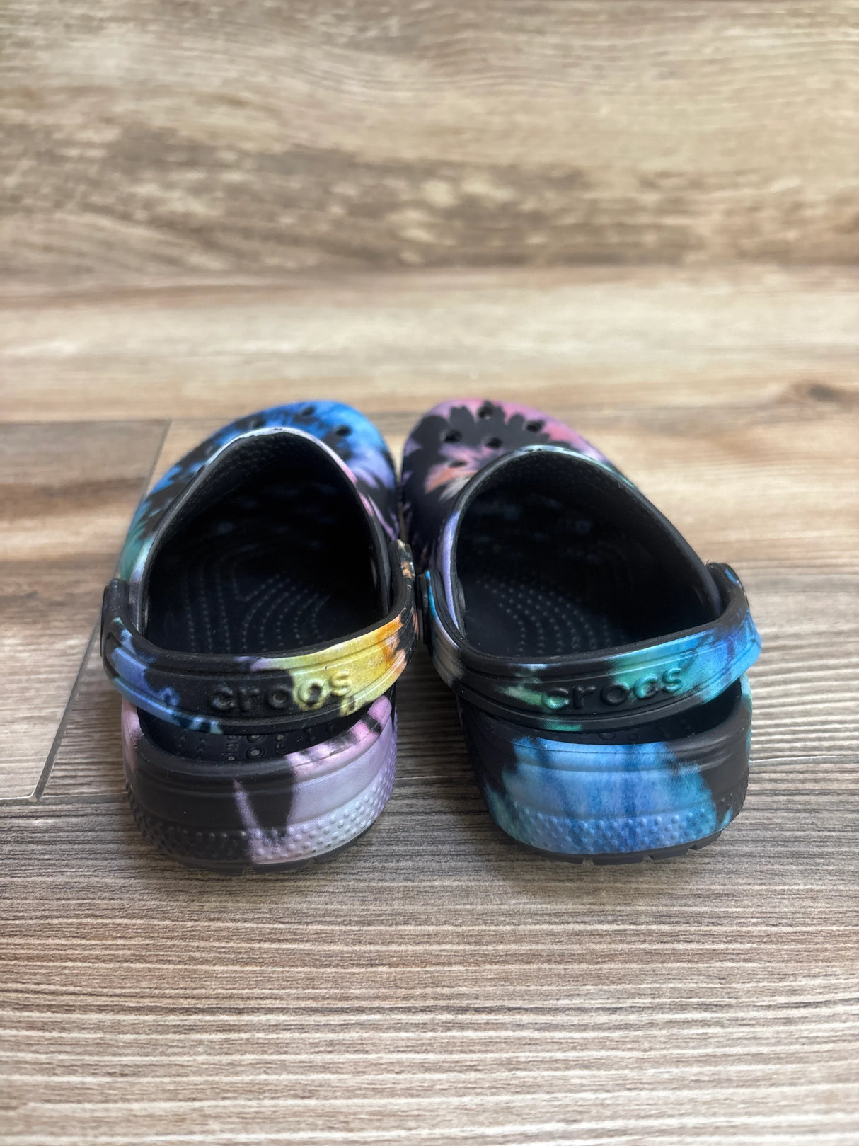 Crocs Classic Tie Dye Clogs Black sz 10c - Me n Mommy To Be