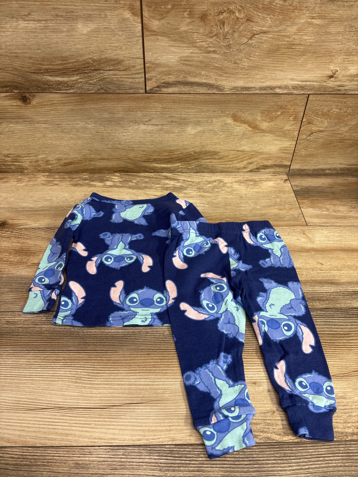 Disney Stitch 2pc Pajama Set Blue sz 18m