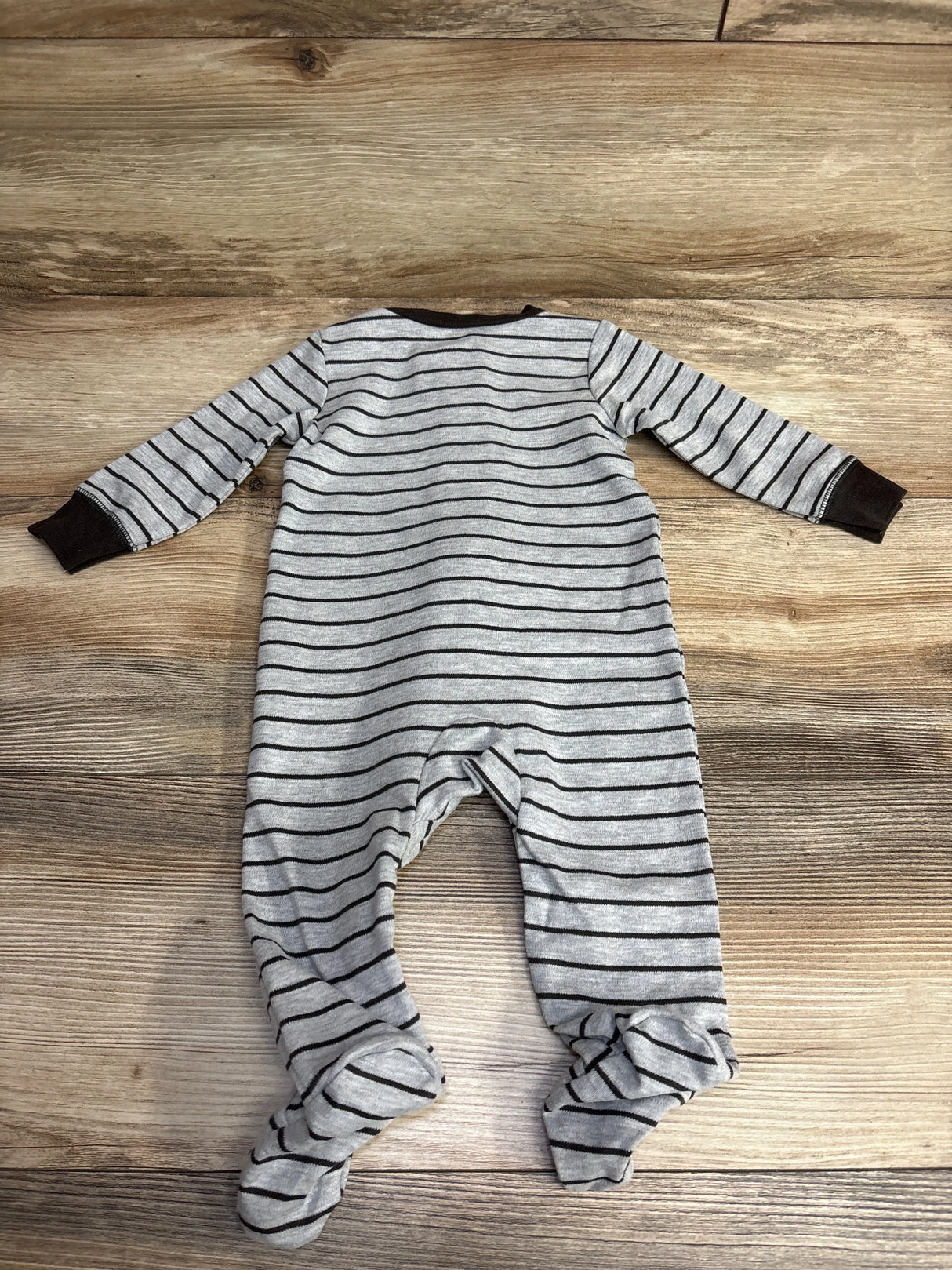 Carter's Truck Striped Sleeper Grey sz 6m