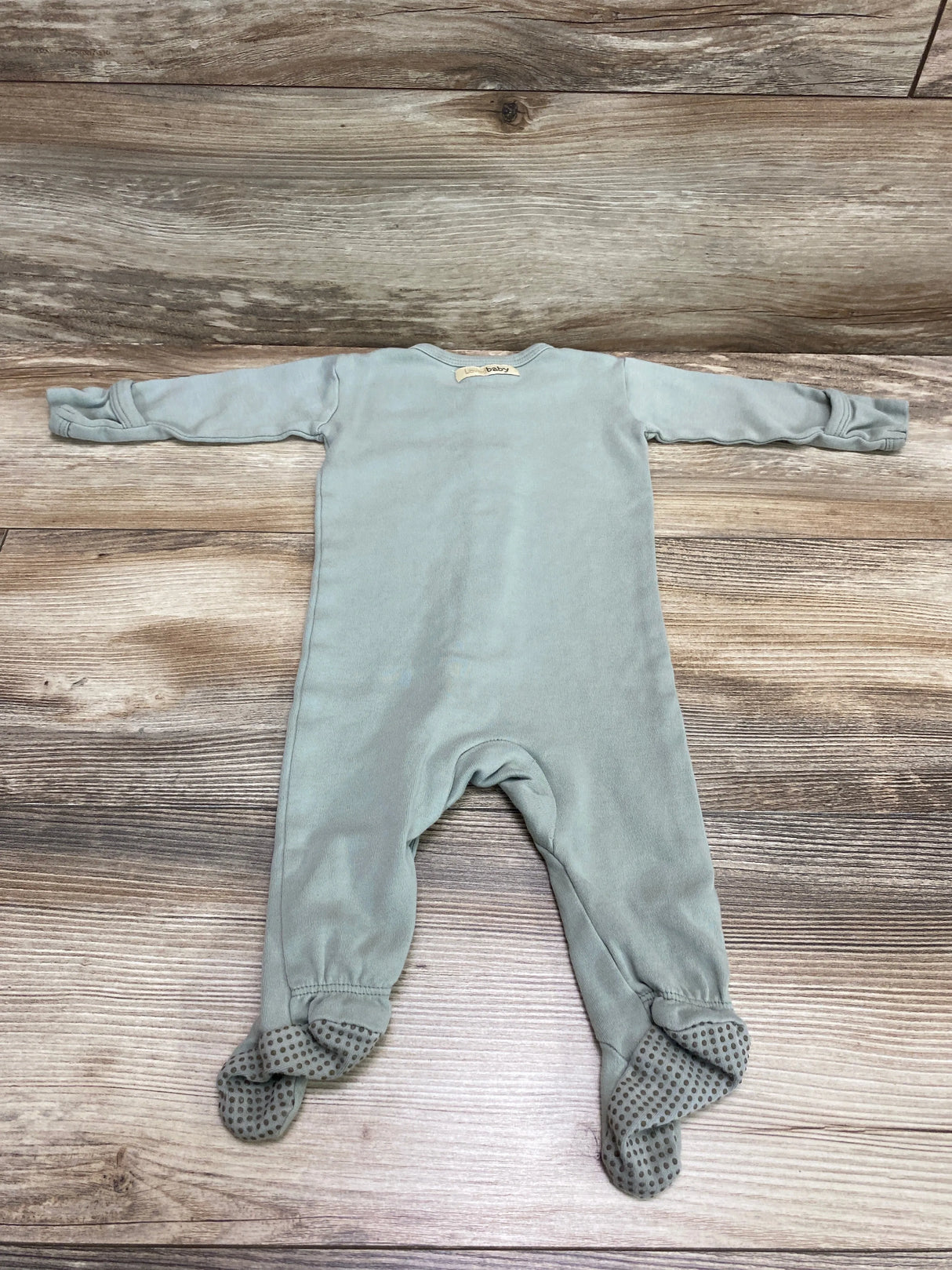 L'oved Baby Organic Snap Footie in Seafoam Green sz 3-6m