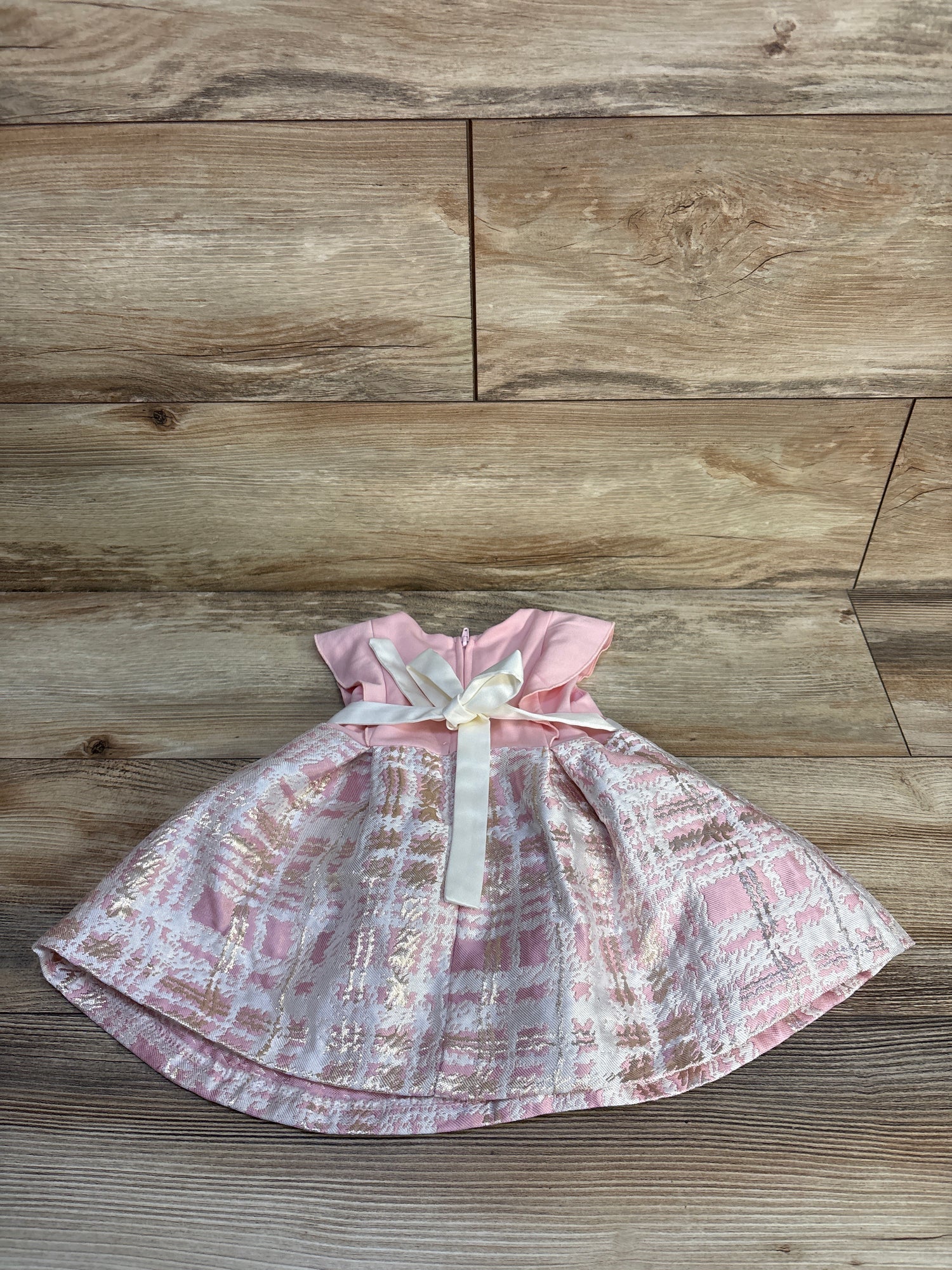 Katie M. Flutter Sleeve Dress Pink sz 12m