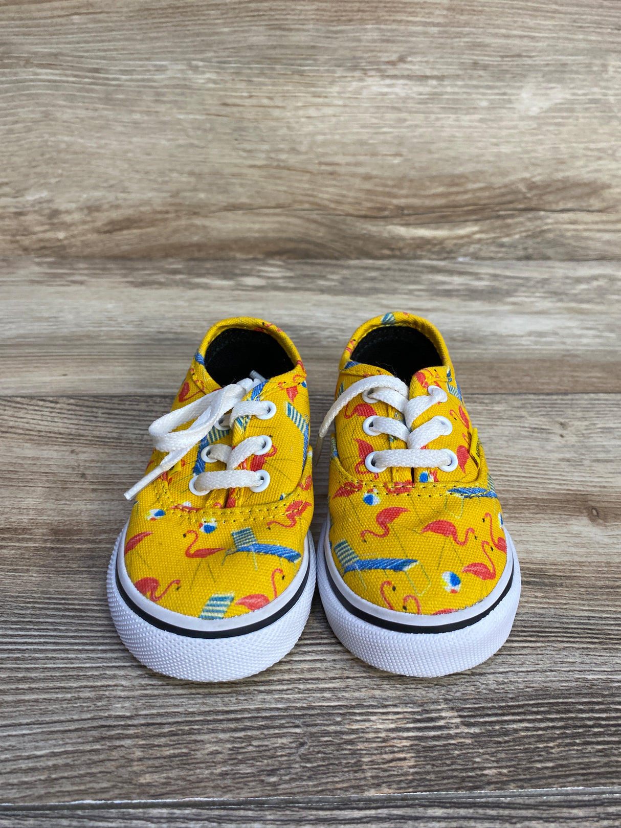 Vans Pool Vibes Cyber Yellow Sneakers sz 4.5c