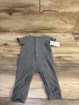 NEW Cat & Jack Knit Button-Front Jumpsuit Grey sz 3-6m