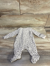 Just One You Waffle Knit Sleeper Leopard Beige sz Newborn