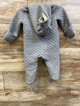 Carter's Lined Quilted Bunting Grey sz 6m