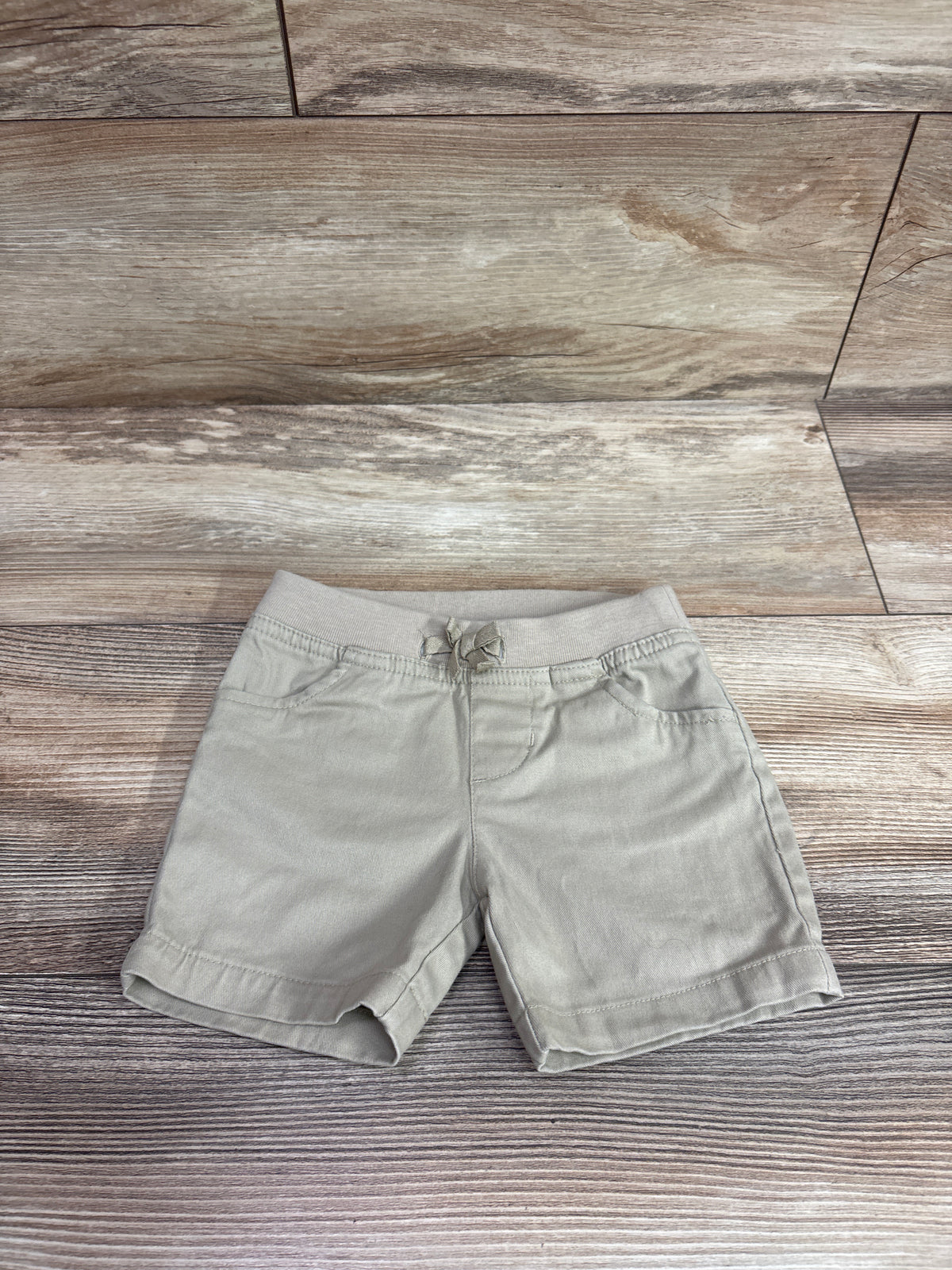 French Toast Drawstring Shorts Khaki sz 3T