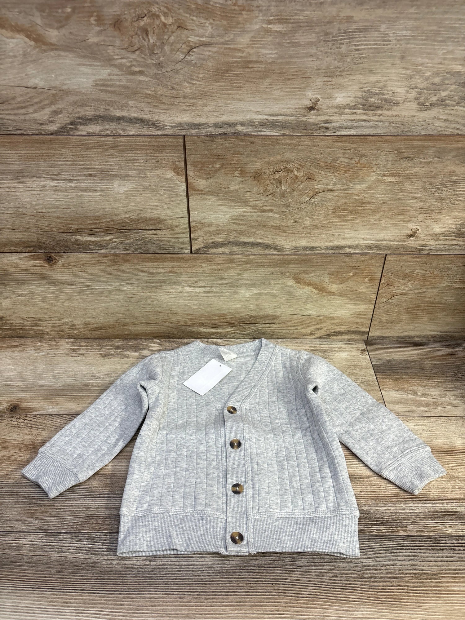 NEW H&M Button Cardigan Grey sz 2T
