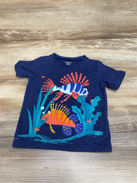 Carter's Navy Fish Graphic Shirt sz 18m - Me 'n Mommy To Be