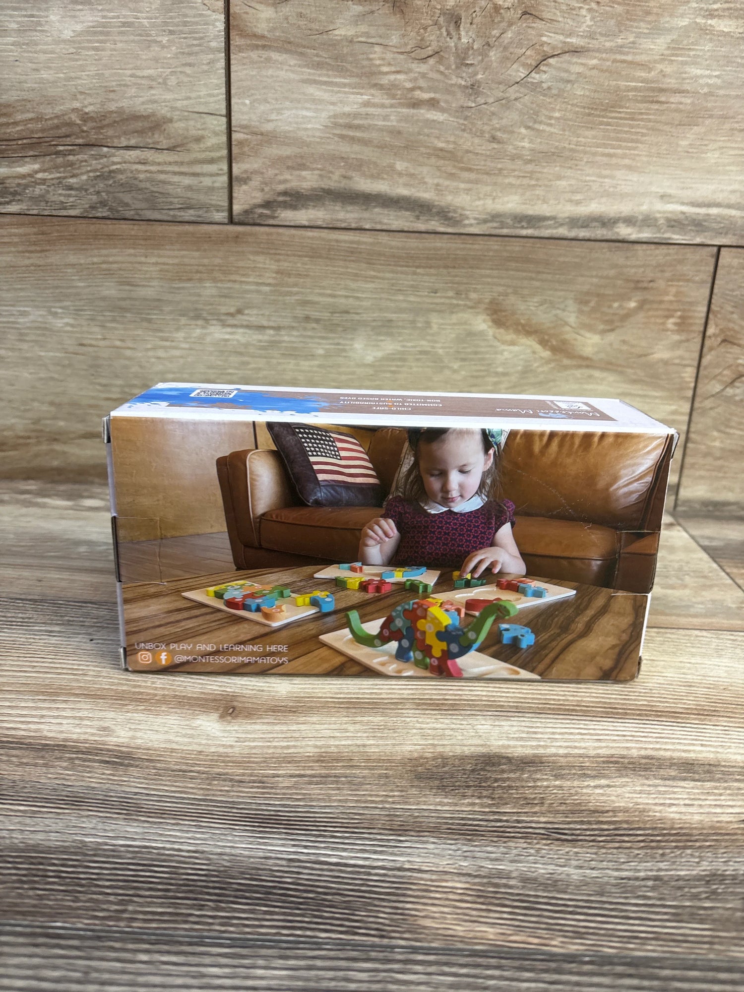 NEW Montessori Mama 4pk Wooden Puzzles