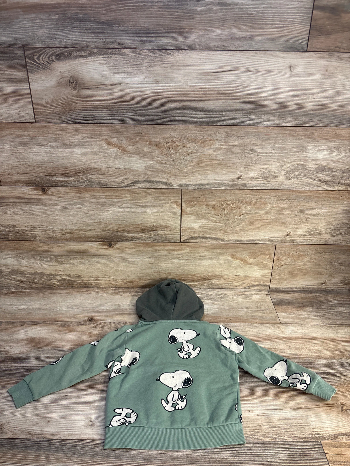 H&M x Peanuts Snoopy Hoodie Green sz 3/4T