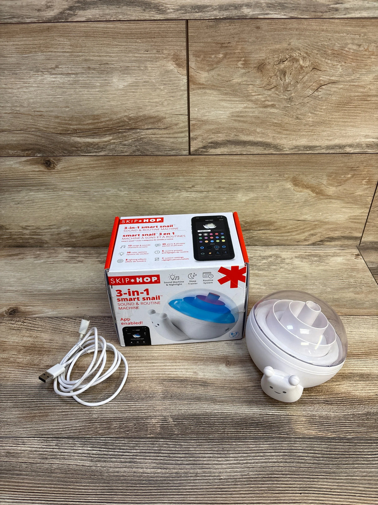 Skip Hop 3-In-1 Smart Snail Sound & Routine Machine