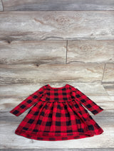 Cat & Jack Buffalo Plaid Dress Red sz 3T
