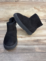 Cat & Jack Pip Shearling Style Boots Black sz 7c