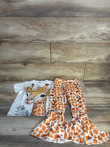 NEW 2pc Giraffe Shirt & Pants Set White sz 5T
