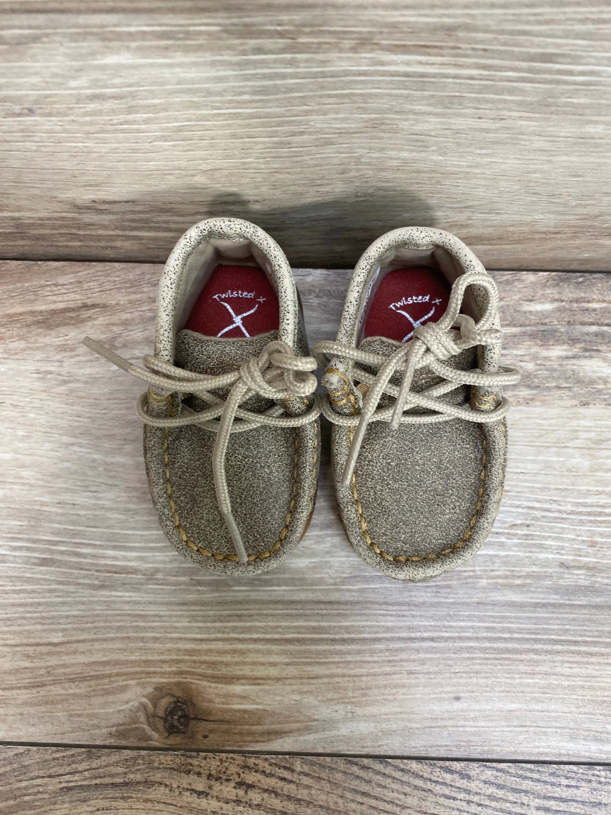 Twisted X Infant's Chukka Driving Moccasin Brown Sz 2c