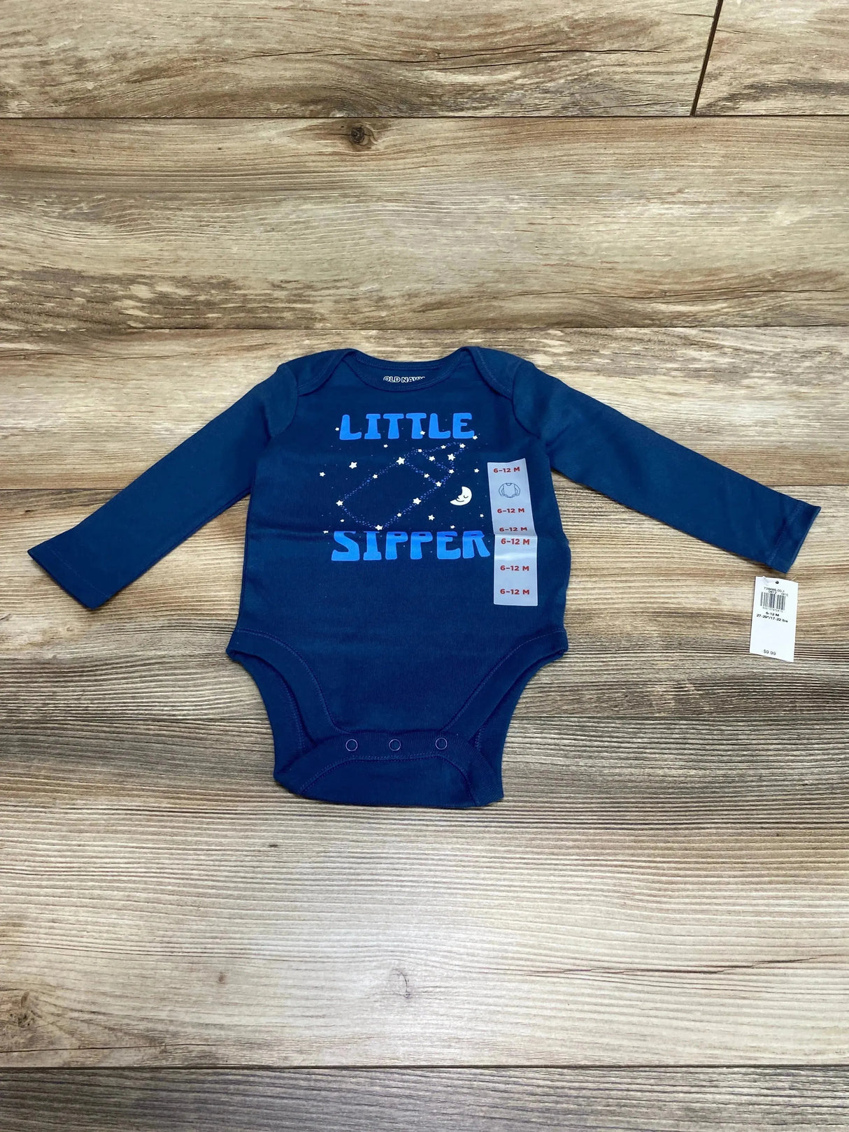 NEW Old Navy Blue Little Sipper Bodysuit sz 6-12m