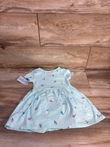NEW Cat Jack 2pc Floral Dress & Bloomers Mint sz 18m