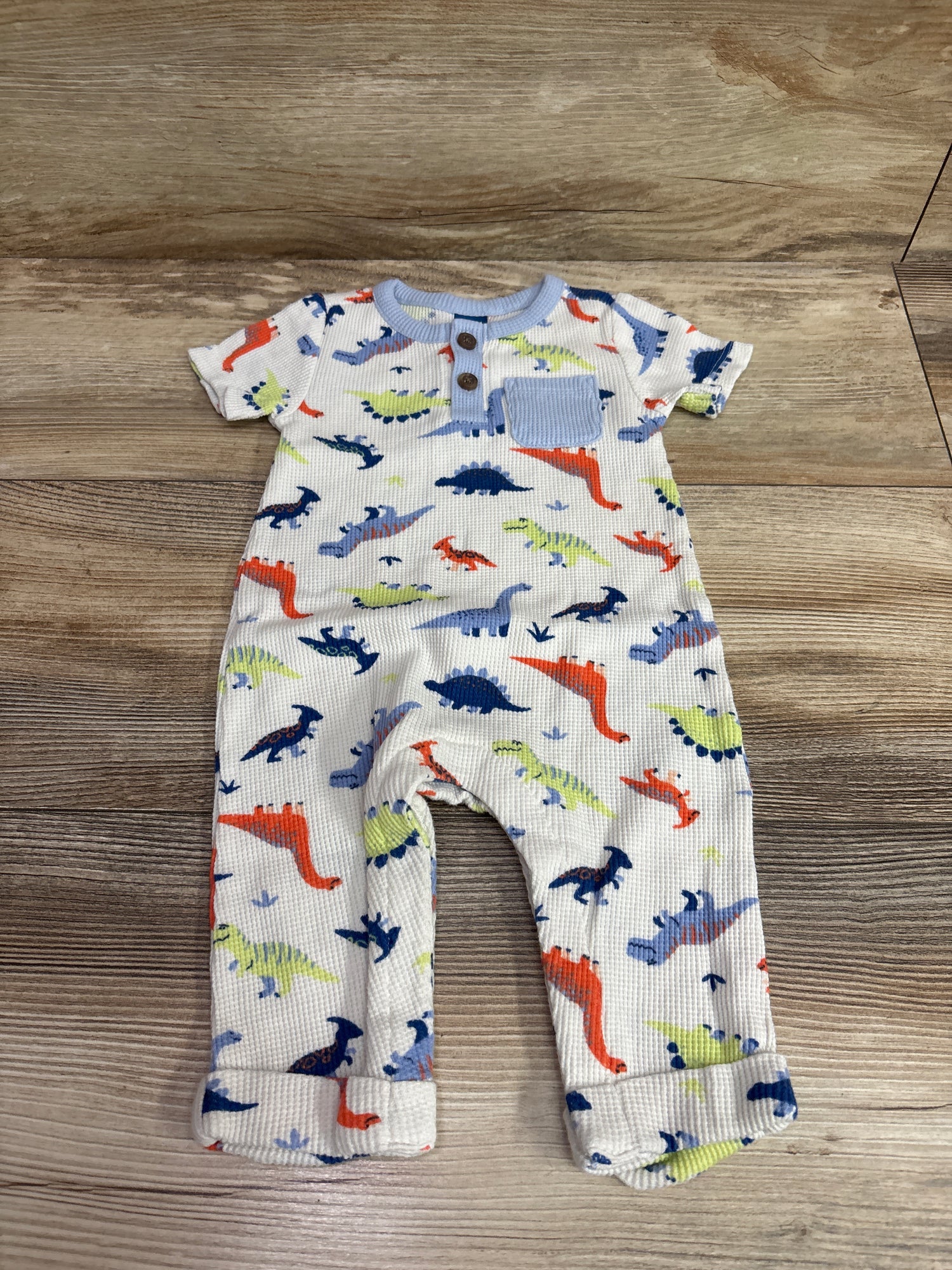 Old Navy Waffle Knit Henley Jumpsuit Ivory sz 3-6m