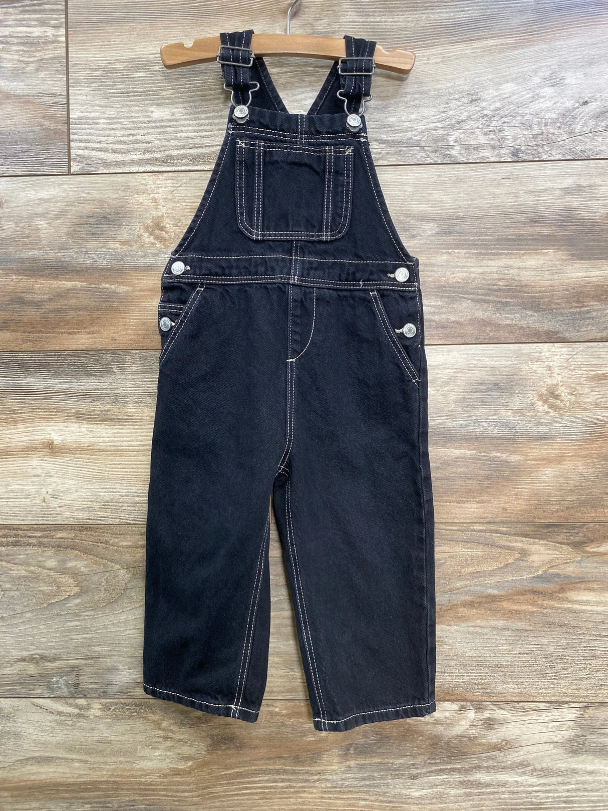 Zara Denim Overalls Black sz 12-18m