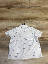 NEW Oshkosh Button-Up Shirt White sz 18m