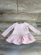 Tahari Baby Quilted Peplum Top Pink sz 18m