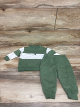 Mini Threads 2pc Quarter-Zip Sweatshirt & Joggers Set Green sz 12m