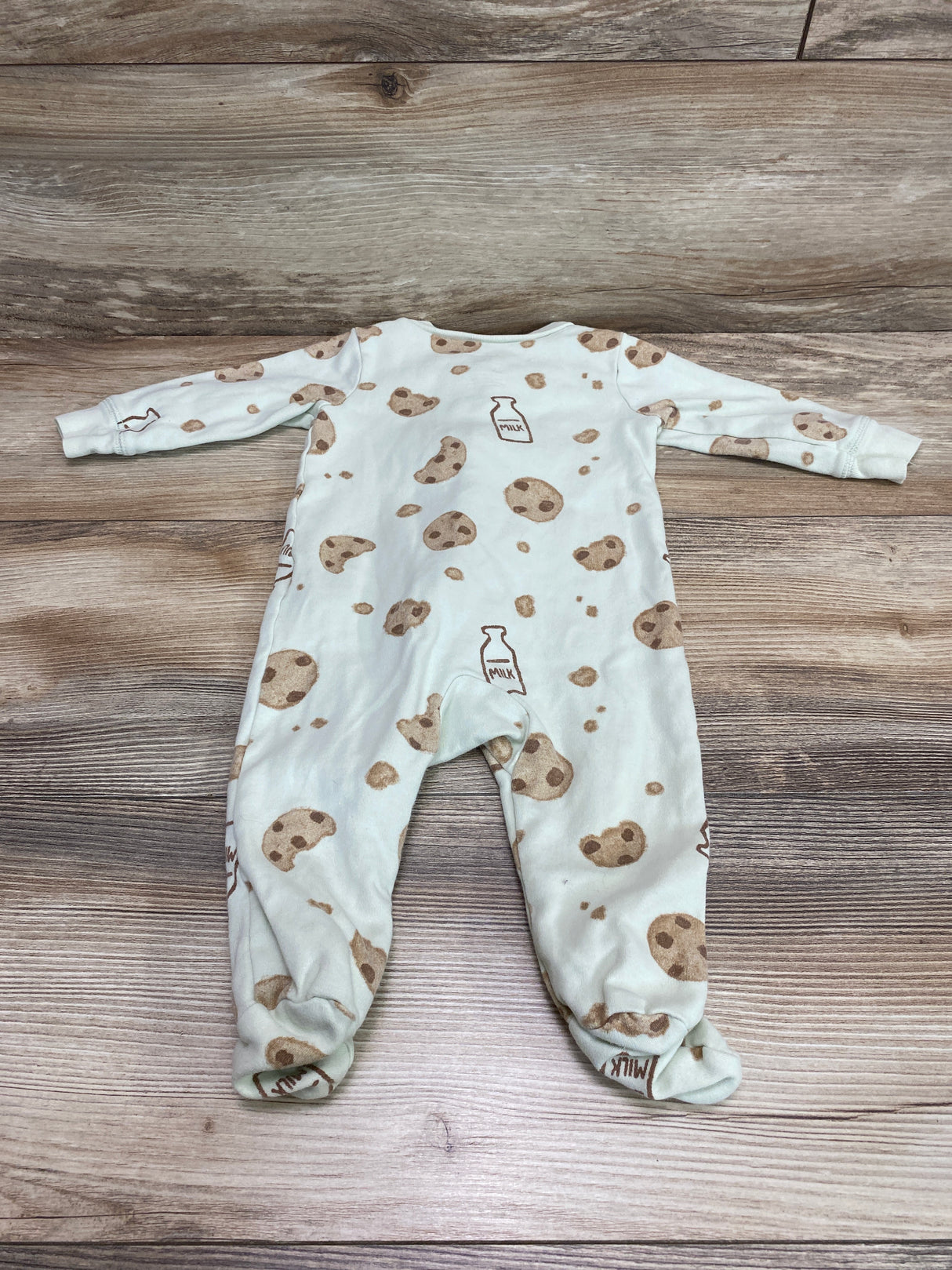 Carter's Cookies & Milk Sleeper Green sz 6m