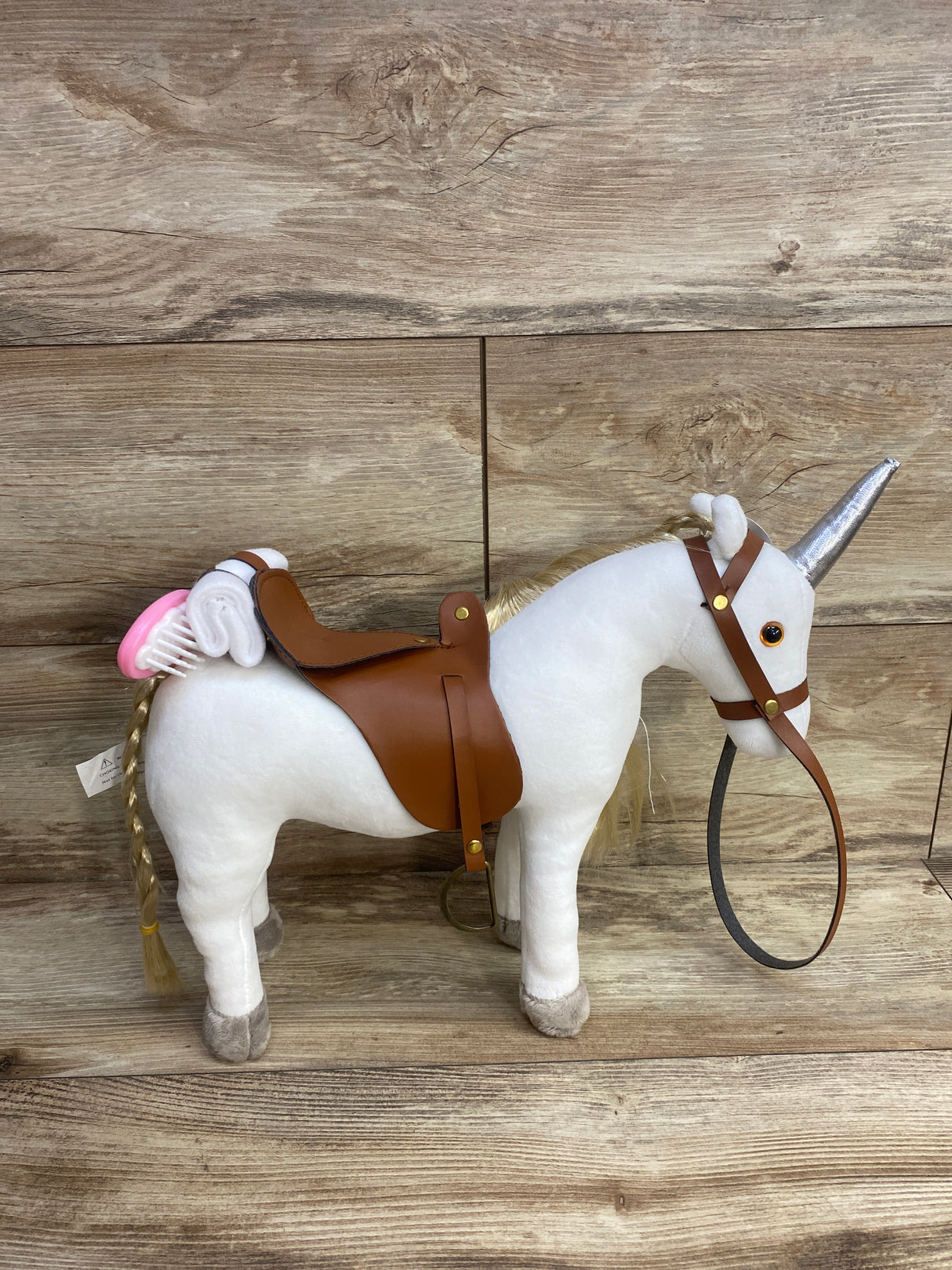 NEW HollyHOME Plush Unicorn Horse White