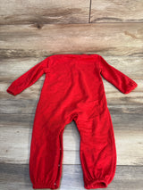Old Navy Love Henley Knit Coverall Red sz 18-24m